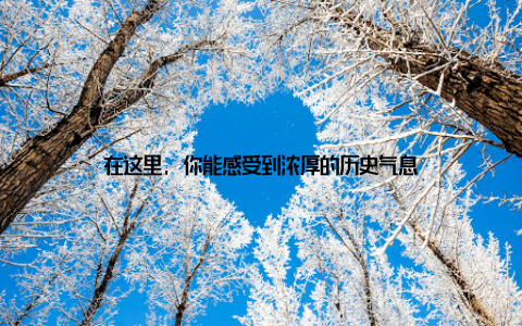 在这里, 你能感受到浓厚的历史气息