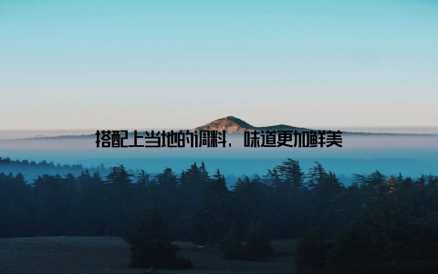 搭配上当地的调料, 味道更加鲜美