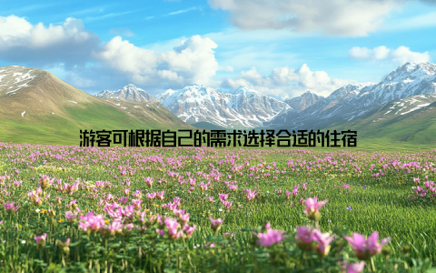 游客可根据自己的需求选择合适的住宿