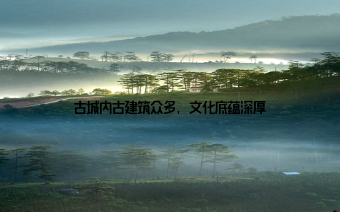 古城内古建筑众多, 文化底蕴深厚