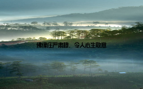 佛像庄严肃穆, 令人心生敬意